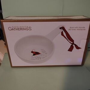 Godinger Gatherings White Bowl with Handle